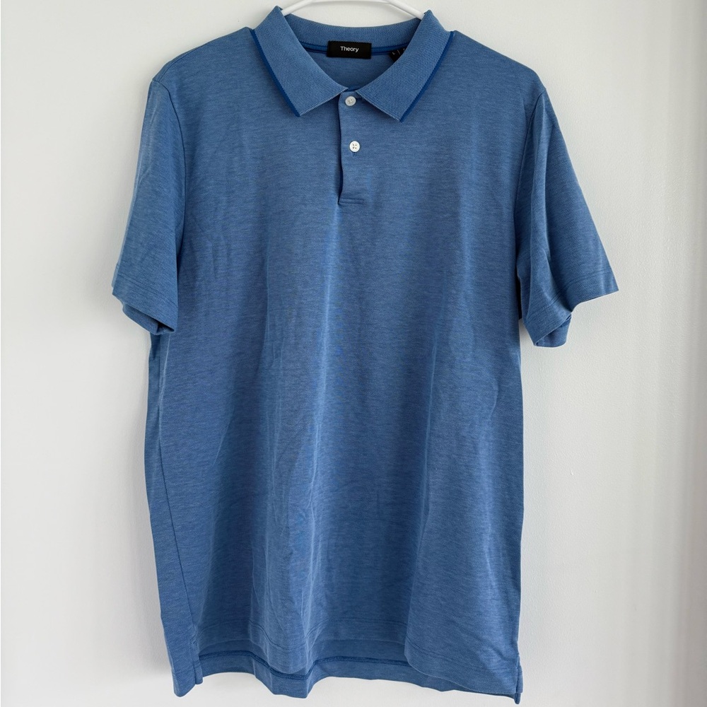 Theory Classic Blue Polo Shirt for Men